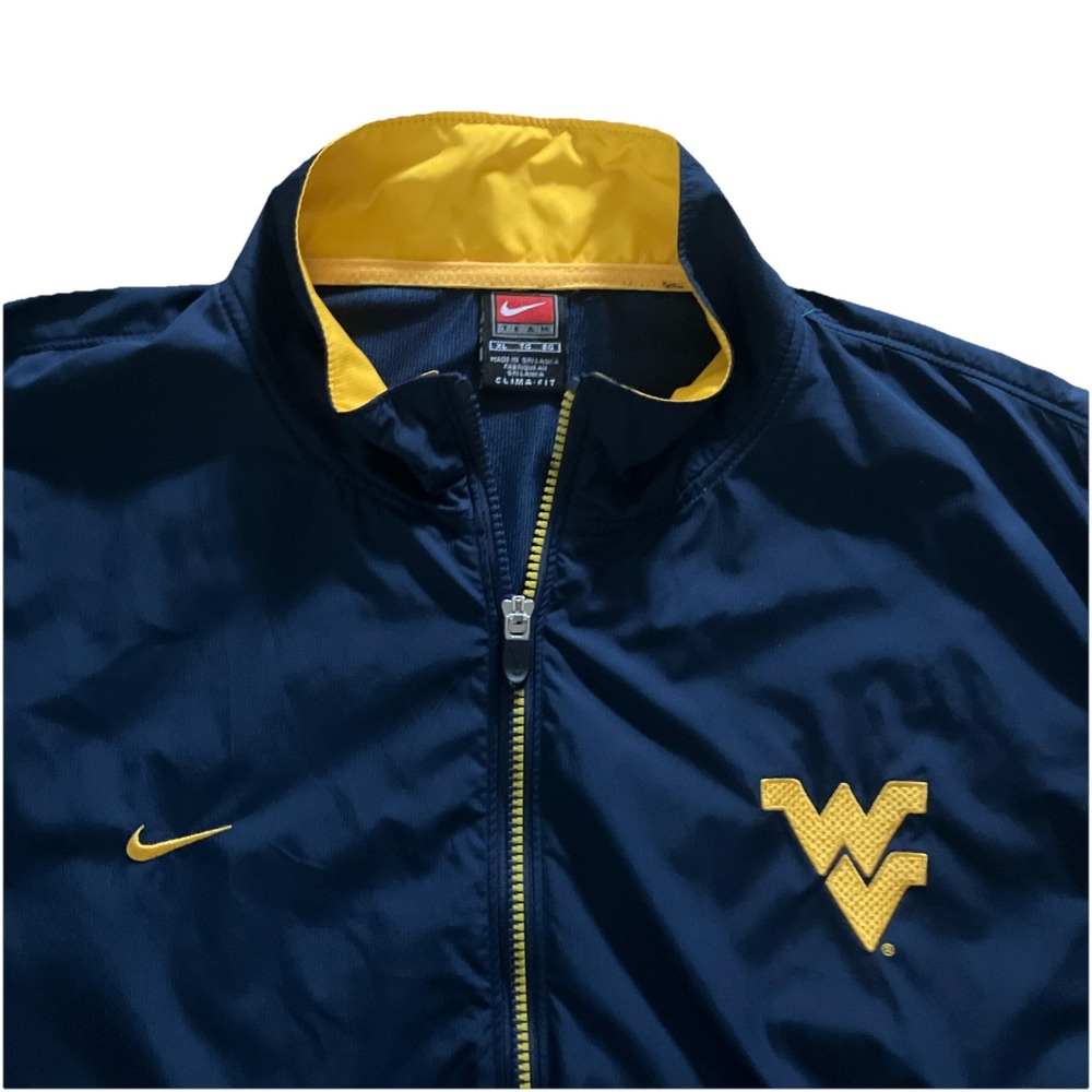 Nike West Virginia Navy‎ Blue Jacket - Size XL Clima-Fit Windbreaker